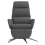 Entspannungssessel mit Fußstütze aus dunkelgrauem Stoff von , Sessel - Ref: Foro24-3097525, Preis: 136,98 €, Rabatt: %