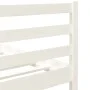 White solid wood single bed frame 90x190 cm by , Beds and slatted bases - Ref: Foro24-3101249, Price: 106,31 €, Discount: %