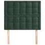 Cabeceros 2 unidades de terciopelo verde oscuro 90x5x78/88 cm de , Cabeceros y pies de cama - Ref: Foro24-3116805, Precio: 64...