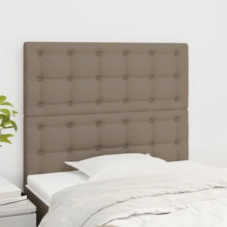 Headboards 2 units of taupe gray fabric 100x5x78/88 cm by , Headboards and footboards - Ref: Foro24-3116760, Price: 75,96 €, ...