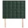 Kopfteile 2 Einheiten aus dunkelgrünem Samt 100x5x78/88 cm von , Kopf- und Fußteile - Ref: Foro24-3116811, Preis: 74,06 €, Ra...