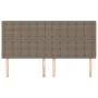 Headboards 4 units taupe gray fabric 80x5x78/88 cm by , Headboards and footboards - Ref: Foro24-3116776, Price: 118,30 €, Dis...