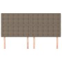 Kopfteile 4 Einheiten taupegrauer Stoff 80x5x78/88 cm von , Kopf- und Fußteile - Ref: Foro24-3116776, Preis: 122,98 €, Rabatt: %