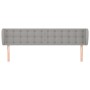Kopfteil aus hellgrauem Stoff, 163 x 23 x 78/88 cm von , Kopf- und Fußteile - Ref: Foro24-3117584, Preis: 83,31 €, Rabatt: %