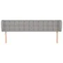 Light gray fabric headboard 163x23x78/88 cm by , Headboards and footboards - Ref: Foro24-3117584, Price: 81,82 €, Discount: %
