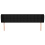 Black fabric headboard 163x23x78/88 cm by , Headboards and footboards - Ref: Foro24-3117586, Price: 87,05 €, Discount: %