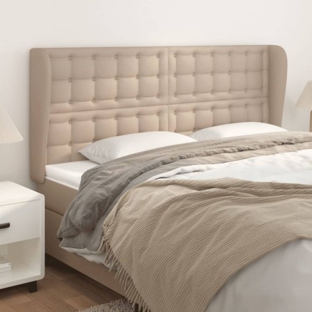Kopfteil mit Ohren, Cappuccino-Kunstleder, 183 x 23 x 118/128 cm von , Kopf- und Fußteile - Ref: Foro24-3118063, Preis: 161,3...