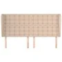 Headboard with ears cappuccino synthetic leather 183x23x118/128 cm by , Headboards and footboards - Ref: Foro24-3118063, Pric...