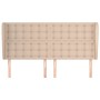 Kopfteil mit Ohren, Cappuccino-Kunstleder, 183 x 23 x 118/128 cm von , Kopf- und Fußteile - Ref: Foro24-3118063, Preis: 161,3...