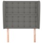 Kopfteil mit dunkelgrauen Stoffohren 83x23x118/128 cm von , Kopf- und Fußteile - Ref: Foro24-3118365, Preis: 98,48 €, Rabatt: %