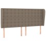 Kopfteil mit Ohren aus taupegrauem Stoff, 203 x 23 x 118/128 cm von , Kopf- und Fußteile - Ref: Foro24-3118416, Preis: 159,03...