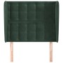 Kopfteil mit dunkelgrünen Samtohren 103x23x118/128cm von , Kopf- und Fußteile - Ref: Foro24-3118435, Preis: 96,40 €, Rabatt: %