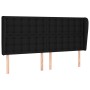 Headboard with black fabric ears 203x23x118/128 cm by , Headboards and footboards - Ref: Foro24-3118414, Price: 154,07 €, Dis...