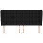 Headboard with black fabric ears 203x23x118/128 cm by , Headboards and footboards - Ref: Foro24-3118414, Price: 154,07 €, Dis...