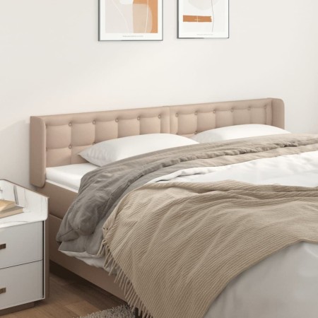 Kopfteil aus Cappuccino-Kunstleder, 183 x 16 x 78/88 cm von , Kopf- und Fußteile - Ref: Foro24-3118875, Preis: 88,64 €, Rabat...
