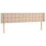 Kopfteil aus Cappuccino-Kunstleder, 183 x 16 x 78/88 cm von , Kopf- und Fußteile - Ref: Foro24-3118875, Preis: 86,89 €, Rabat...
