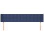 Kopfteil aus blauem Stoff, 203 x 16 x 78/88 cm von , Kopf- und Fußteile - Ref: Foro24-3119230, Preis: 72,13 €, Rabatt: %