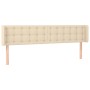Kopfteil aus cremefarbenem Stoff, 163 x 16 x 78/88 cm von , Kopf- und Fußteile - Ref: Foro24-3119213, Preis: 76,45 €, Rabatt: %