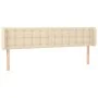 Kopfteil aus cremefarbenem Stoff, 163 x 16 x 78/88 cm von , Kopf- und Fußteile - Ref: Foro24-3119213, Preis: 72,67 €, Rabatt: %