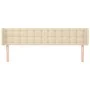 Kopfteil aus cremefarbenem Stoff, 163 x 16 x 78/88 cm von , Kopf- und Fußteile - Ref: Foro24-3119213, Preis: 72,67 €, Rabatt: %