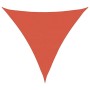 Toldo de vela triangular HDPE terracota 160 g/m 5x5x5 m