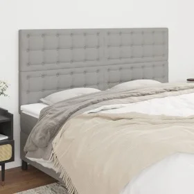 Headboards 4 units of light gray fabric 100x5x78/88 cm by , Headboards and footboards - Ref: Foro24-3116788, Price: 116,22 €,...