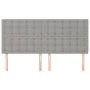 Headboards 4 units of light gray fabric 100x5x78/88 cm by , Headboards and footboards - Ref: Foro24-3116788, Price: 116,22 €,...