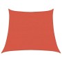 Toldo de vela trapecio HDPE terracota 160 g/m² 3/4x3 m