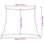 Toldo de vela trapecio HDPE terracota 160 g/m² 3/4x3 m