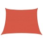 Toldo de vela trapecio HDPE terracota 160 g/m² 4/5x3 m