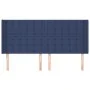 Headboard with blue fabric ears 163x16x118/128 cm by , Headboards and footboards - Ref: Foro24-3120026, Price: 128,44 €, Disc...
