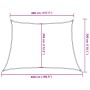 Toldo de vela trapecio HDPE terracota 160 g/m² 4/5x3 m