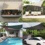 Toldo de vela HDPE verde oscuro 160 g/m² 5x7x7 m