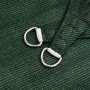 Toldo de vela HDPE verde oscuro 160 g/m² 5x7x7 m
