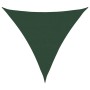 Toldo de vela triangular HDPE verde oscuro 160 g/m² 6x6x6 m