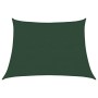 Toldo de vela trapecio HDPE verde oscuro 160 g/m² 4/5x3 m