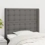 Cabecero con orejas de tela gris oscuro 103x16x118/128 cm de , Cabeceros y pies de cama - Ref: Foro24-3120005, Precio: 75,14 ...