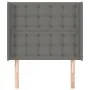 Kopfteil mit dunkelgrauen Stoffohren 103x16x118/128 cm von , Kopf- und Fußteile - Ref: Foro24-3120005, Preis: 75,18 €, Rabatt: %
