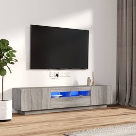 TV-Möbelset mit LEDs 2-teilig Sonoma graues Sperrholz von , TV-Möbel - Ref: Foro24-3120168, Preis: 111,47 €, Rabatt: %