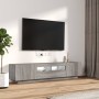 Set muebles TV con LEDs 2 pzas madera contrachapada gris Sonoma de , Muebles TV - Ref: Foro24-3120168, Precio: 114,09 €, Desc...