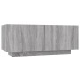 Set muebles TV con LEDs 2 pzas madera contrachapada gris Sonoma de , Muebles TV - Ref: Foro24-3120168, Precio: 114,09 €, Desc...