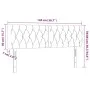 LED-Kopfteil aus dunkelgrünem Samt, 144 x 7 x 78/88 cm von , Kopf- und Fußteile - Ref: Foro24-3121999, Preis: 76,87 €, Rabatt: %