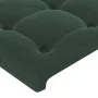 Dunkelgrünes Samtkopfteil mit LED 203x16x118/128 cm von , Kopf- und Fußteile - Ref: Foro24-3124551, Preis: 153,85 €, Rabatt: %