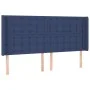 LED-Kopfteil aus blauem Stoff, 163 x 16 x 118/128 cm von , Kopf- und Fußteile - Ref: Foro24-3124494, Preis: 134,43 €, Rabatt: %