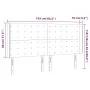 LED-Kopfteil aus blauem Stoff, 163 x 16 x 118/128 cm von , Kopf- und Fußteile - Ref: Foro24-3124494, Preis: 134,43 €, Rabatt: %