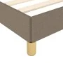 Bed frame with headboard in taupe gray fabric 100x200 cm by , Beds and slatted bases - Ref: Foro24-3125361, Price: 145,96 €, ...