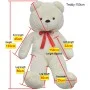 Extra large white teddy bear 135 cm by vidaXL, Stuffed animals - Ref: Foro24-80099, Price: 52,50 €, Discount: %