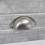 Mesita de noche con 1 cajón gris y blanca de vidaXL, Mesitas de noche - Ref: Foro24-242038, Precio: 50,03 €