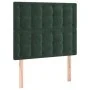 Dark green velvet bed frame with headboard 90x190 cm by , Beds and slatted bases - Ref: Foro24-3125974, Price: 152,27 €, Disc...