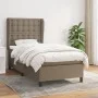 Box spring bed with taupe gray fabric mattress 80x200 cm by , Beds and slatted bases - Ref: Foro24-3128241, Price: 361,63 €, ...